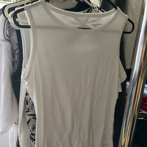 Max Studio Classic White Tank Top